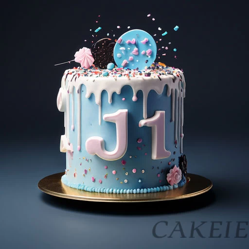 Designer Number Cake